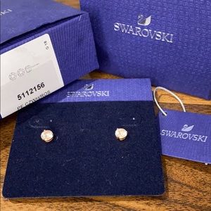 Swarovski Crystal Studs in Rose Gold